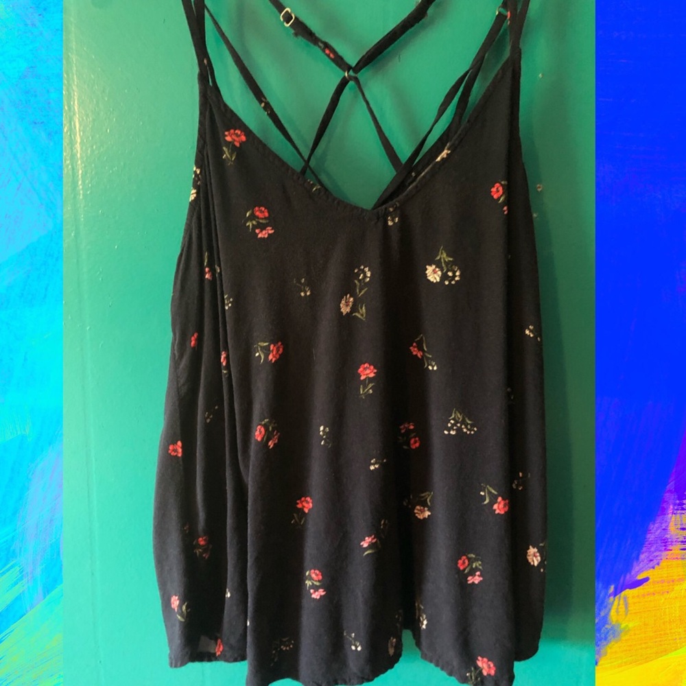 American eagle floral blouse